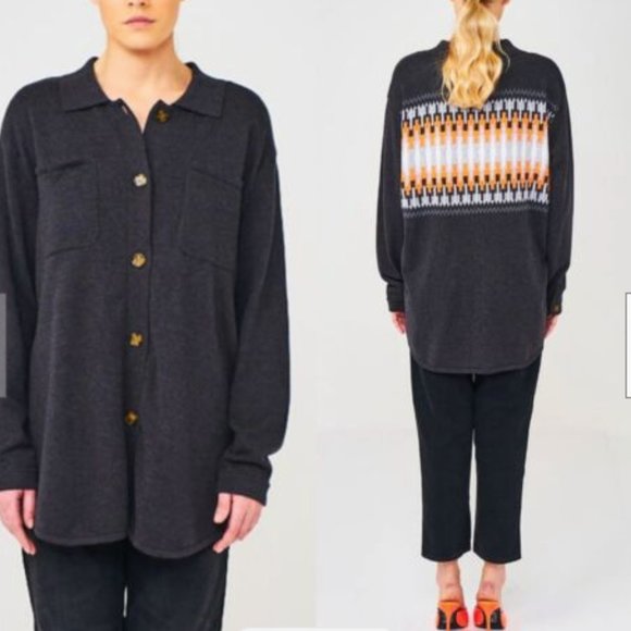 WISPR Fifi Fairisle Shacket Tar - Picture 1 of 5